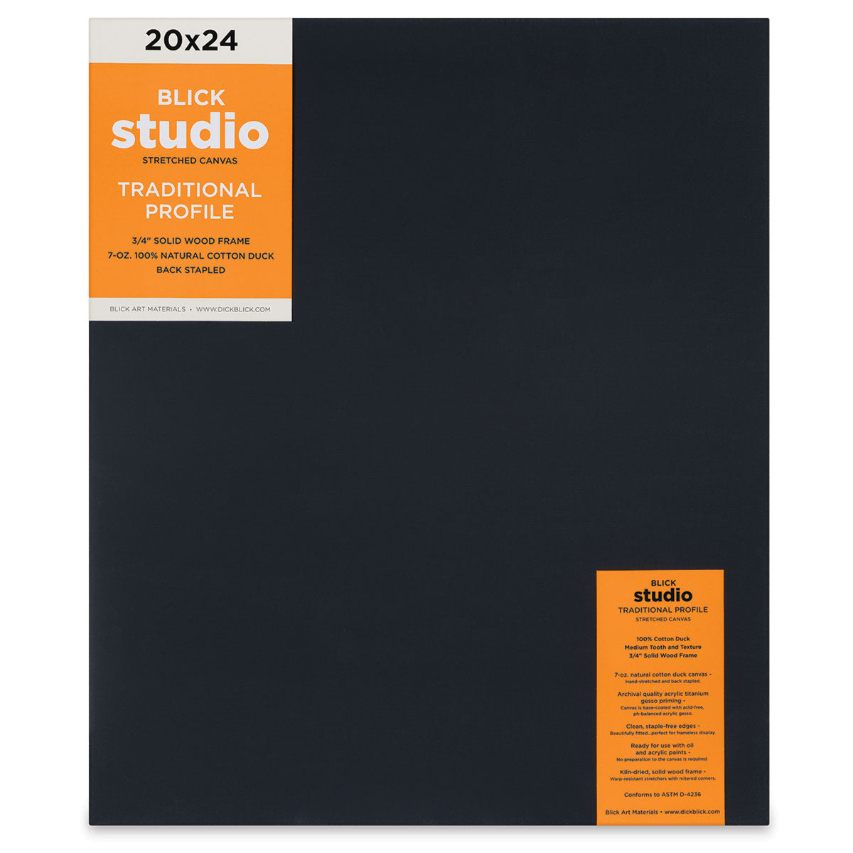 Blick Studio Black Cotton Canvas